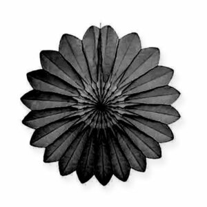 Papierfäche Schwarz 40cm