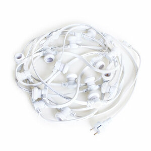 Weiße Birnenlichterkette - 10 Meter