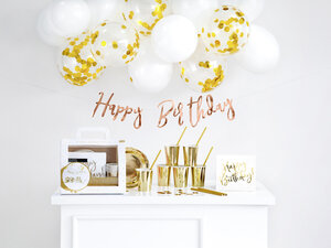 Geburtstagsfeier Party Box Happy Birthday Gold Geburtstagsfeier Party Box Happy Birthday Gold