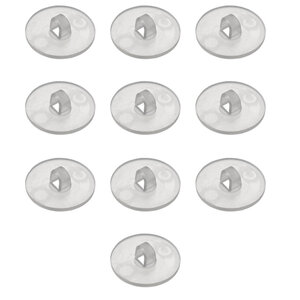 Selbstklebende Häkchen - transparent - Beutel 10 Stück