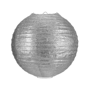 Lampion Silber mit Glitzer 35cm Lampion Silber mit Glitzer 35cm