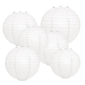 Lampionpaket - Papier - Basic White - 40-teilig