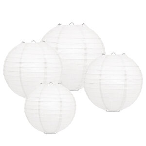 Lampionpaket - Papier - Basic White - 20-teilig