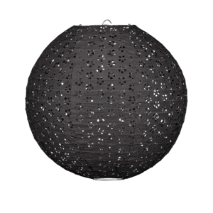Lampion Schwarz mit Spitzeneffekt 35cm Lampion Schwarz mit Spitzeneffekt 35cm