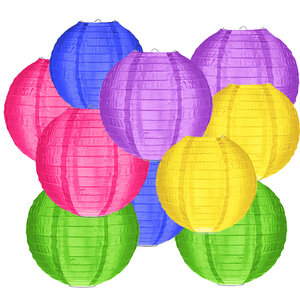 Nylon Lampionpaket - 40-teilig - Karneval