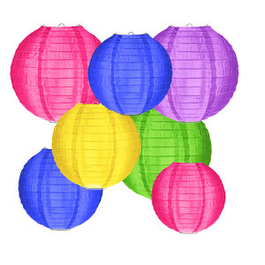 Nylon Lampionpaket - 20-teilig - Karneval Nylon Lampionpaket - 20-teilig - Karneval