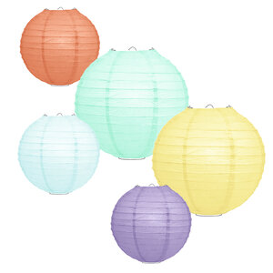 Lampionpaket - Papier - Natural Colors - 10-teilig