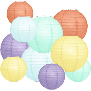 Lampionpaket - Papier - Natural Colors - 40-teilig