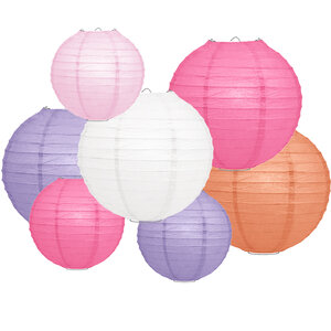 Lampionpaket - Papier - Spring Pastel - 20-teilig