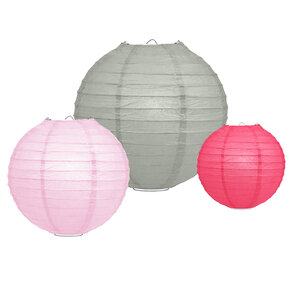 Lampion Set - Papier - Colour me Pink - 10-teilig