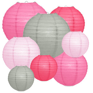 Lampion Set - Papier - Colour me Pink - 40-teilig