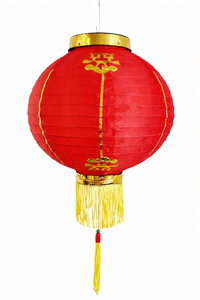 Traditioneller chinesischer Lampion 30cm - Nylon rot