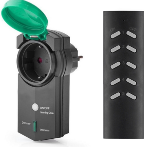 Steckdimmer mit Fernbedienung für den Außenbereich (IP44)