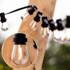 Warmweiße dimmbare Filamentlampen – 1 Watt